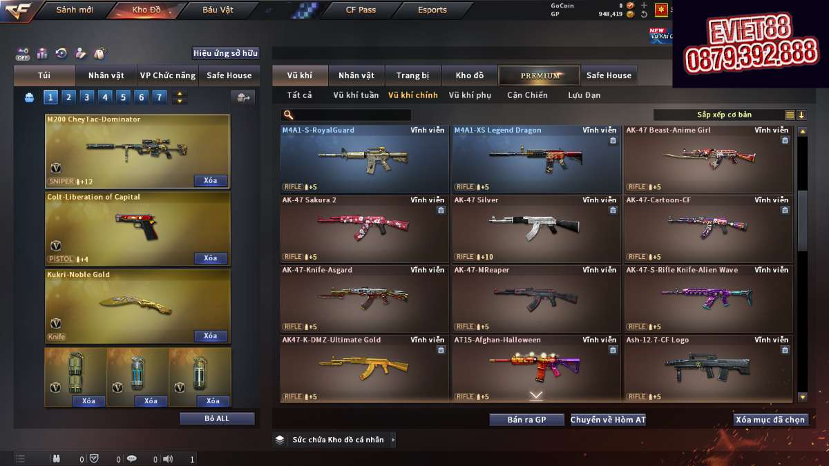 shop acc cf uy tin gia re
